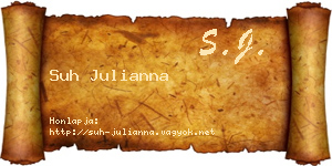 Suh Julianna névjegykártya