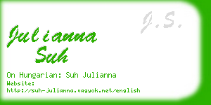 julianna suh business card